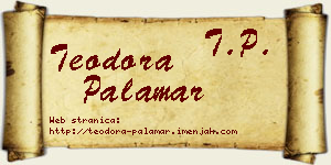 Teodora Palamar vizit kartica